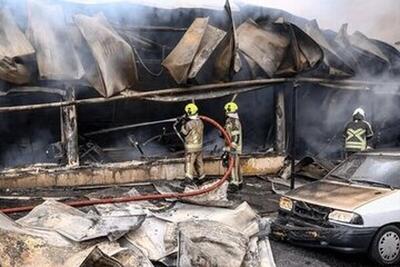 واکنش شهرداری تهران به سوختن بازارچه جنت‌آباد