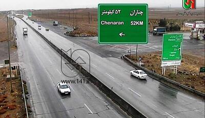  باران و برف جاده های خراسان رضوی را فرا گرفت