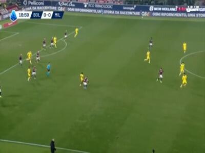 گل اول آث میلان به بولونیا