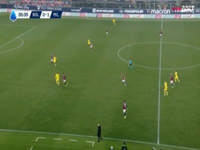 گل دوم آث میلان به بولونیا