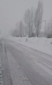 بارش شدید برف به همراه رعد و برق در کوهرنگ چهارمحال و بختیاری