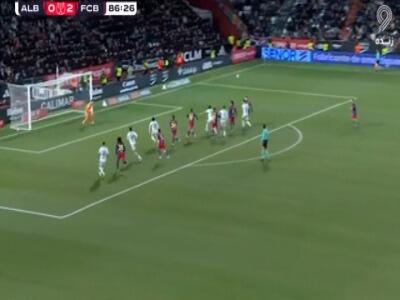 گل اول آلباسته به بارسلونا