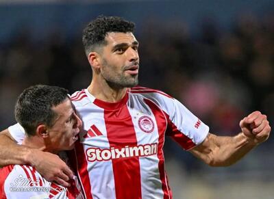 صدرنشینی المپیاکوس با آتش‌بازی طارمی