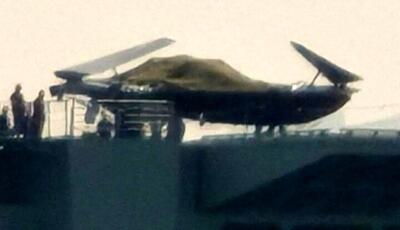 شکار پهپاد پنهان‌کار روی عرشه ناو هواپیمابر