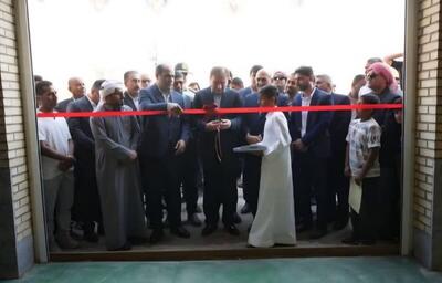  سالن ورزشی روستای  بزباز  عسلویه با حضور استاندار بوشهر افتتاح شد