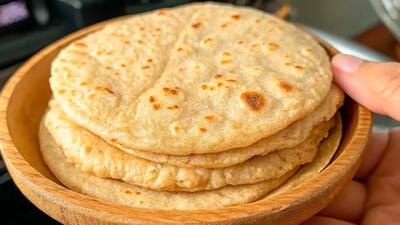  طرز تهیه نان صبحانه با ۱ فنجان بلغور جو دوسر و ۱ فنجان آب گرم
