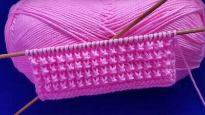  آموزش الگوی زیبای بافتنی برای ژاکت، جلیقه و سویشرت