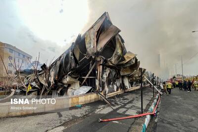 تصاویر: آتش سوزی گسترده در بازارچه جنت‌آباد