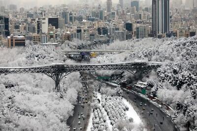بارش برف و باران تا پنجشنبه ادامه دارد؛ تهران سرد می‌شود