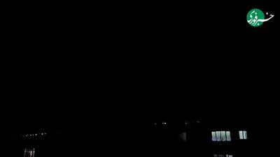 لحظۀ اصابت صاعقه به زمین در ایلام