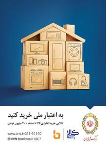 کالاپی بانک ملی ایران؛ راهکاری ایده آل برای تامین نیازهای ضروری خانوار/خرید اقساطی کالا با کالاپی بانک ملی ایران