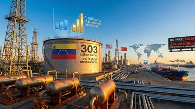  ۳۰۳ میلیون بشکه نفت ونزوئلا یعنی چقدر؟ اینفوگرافیک