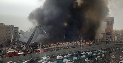 آتش بازارچه جنت‌آباد خاموش شد