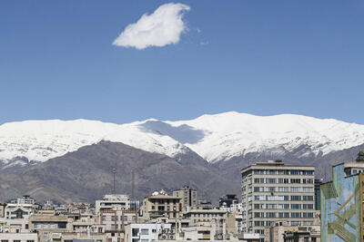 آسمان البرز در هفته هوای پاک آبی شد