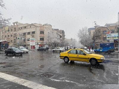  کاهش دما و بارش برف و باران در تهران