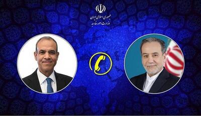 گفتگوی تلفنی وزرای خارجه ایران و مصر