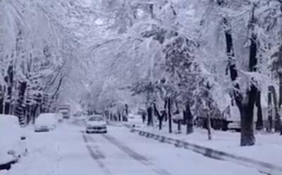 فیلم/ بارش سنگین برف در شهرهای مختلف استان اصفهان