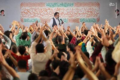 عکس/ شب نیمه شعبان در هیئت رایه‌العباس(ع)