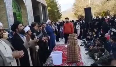  جشن نیمه شعبان و فجر انقلاب در کوهبنان؛ از کیک۴۷ کیلویی تا اهدای جوایز