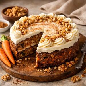 طرز تهیه کیک هویج خانگی؛ کیکی نرم، خوش‌عطر و همیشه محبوب