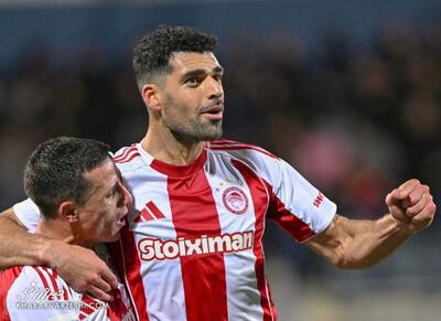 ویدیو| پاس گل طارمی برای ضربه سوم المپیاکوس به آستراس - پارس فوتبال