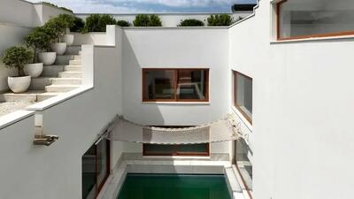 رویایی ترین خانه البرز که با معماری خاص و متفاوتش توانسته برنده جایزه برتر معماری شود/ خیره کننده و پر از آرامش،انگار که وسط یه جزیره ای