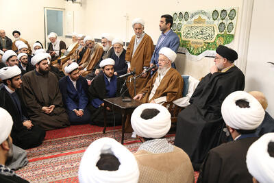  تصاویری از مراسم نیمه شعبان در دفتر حضرت آیت الله مکارم شیرازی