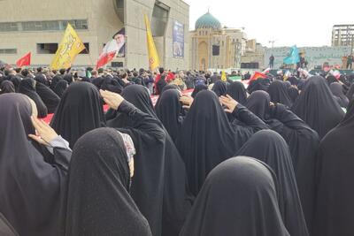 فریاد هم‌عهدی مردم مشهد با منجی عالم بشریت در اجتماع عظیم منتظران ظهور + فیلم