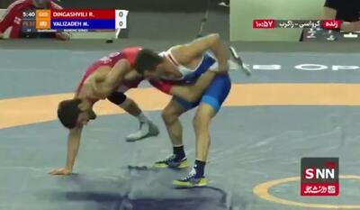 والی زاده با امتیاز عالی به حریف آمریکایی رسید + فیلم