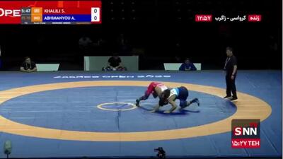  خلیلی نخستین فینالیست ایران در مسابقات کشتی کرواسی