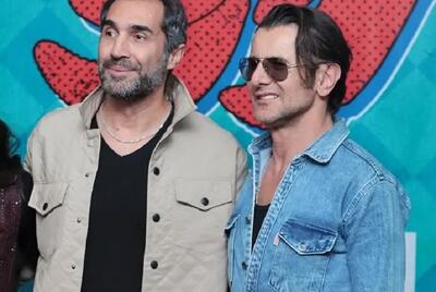  عکس: رونمایی گریم متفاوت امین حیایی و هادی کاظمی در جشنواره