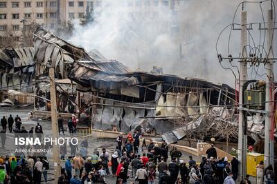 استقرار موقت غرفه‌داران در محل جدید