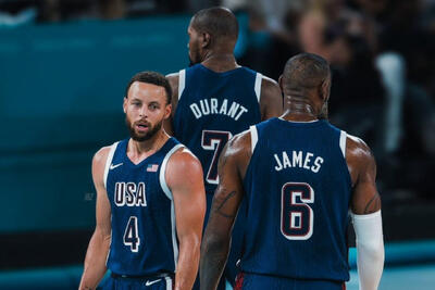 بسکتبال NBA | استف کری، لبران جیمز و کوین دورنت مقابل غول‌های اروپایی