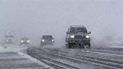 بارش سنگین برف و ترافیک پرحجم در محور هراز