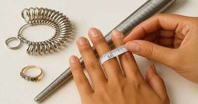 چگونه سایز دقیق انگشتر خود را پیدا کنیم؟
