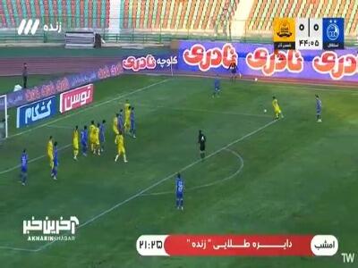 گل اول استقلال به شمس‌آذر توسط ابوالفضل جلالی