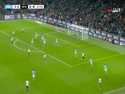 گل اول نیوکسل به منچسترسیتی توسط الانگا