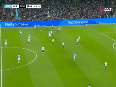 گل اول منچسترسیتی به نیوکسل توسط مرموش