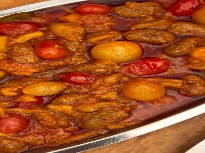  خورشت بادمجون با یک وجب روغن