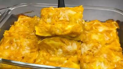  طرز تهیه لازانیای ایتالیایی با کدو تنبل و سوسیس