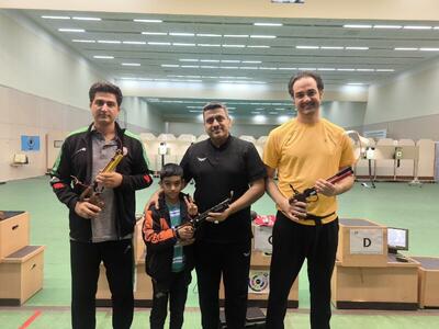 معرفی قهرمان و نفرات برتر مسابقات آزاد تپانچه