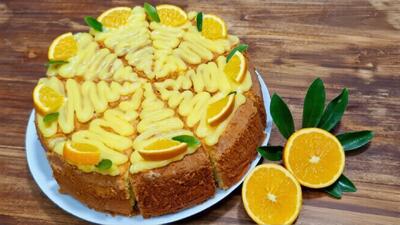  طرز تهیه کیک پرتقالی با بافتی پنبه ای و پف دار/ خانگی فوق العاده خوشمزه با تمام نکات