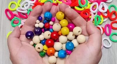  وای، وقتی ببینیش عاشقش میشی / ۳ ایده فوق العاده با مهره های رنگی و کش مو !