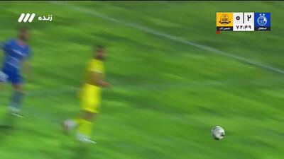  نجات دروازه مهدی محمدی مانع گلزنی استقلال شد + ویدئو