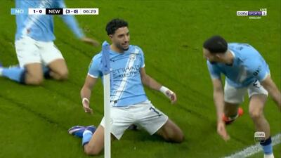 گل اول منچستر سیتی به نیوکاسل (مرموش)