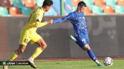 پایان نیمه اول/ استقلال یک - شمس آذر صفر