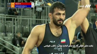 راهیابی حسن یزدانی به نیمه نهایی با پیروزی مقتدرانه مقابل حریف مجارستانی