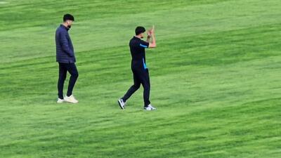 حرکت عجیب حسین گودرزی در ورزشگاه خالی از تماشاگر