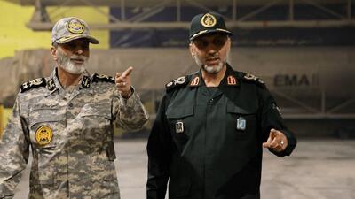  سپاه تسلیحات جدید رو کرد+ تصاویر | حضور سردار و امیر موسوی در رونمایی از شهر جدید موشکی سپاه