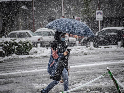  بارش سنگین برف و باران در ۱۰ شهر | سرمای هوا شدیدتر و یخبندان می‌شود